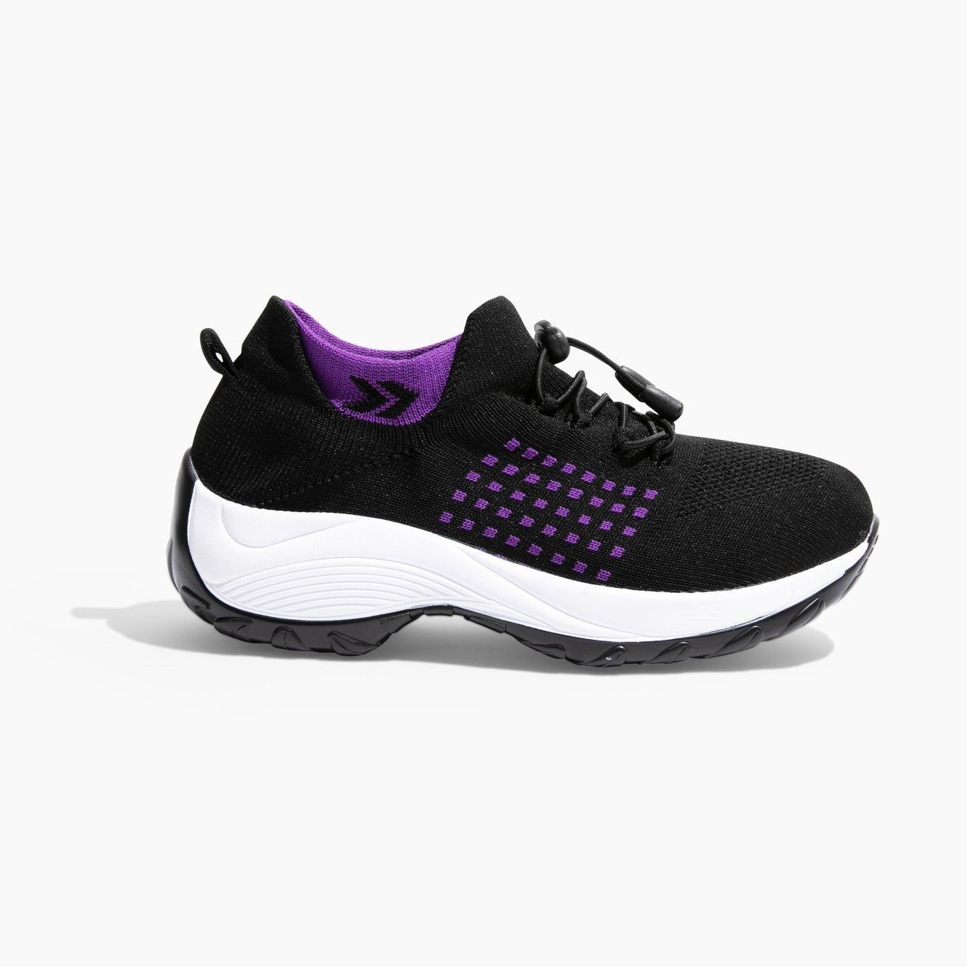 Womens Slip On Walking Sneakers Wide Toe Box Stretch Knit Lightweight by Sereniya