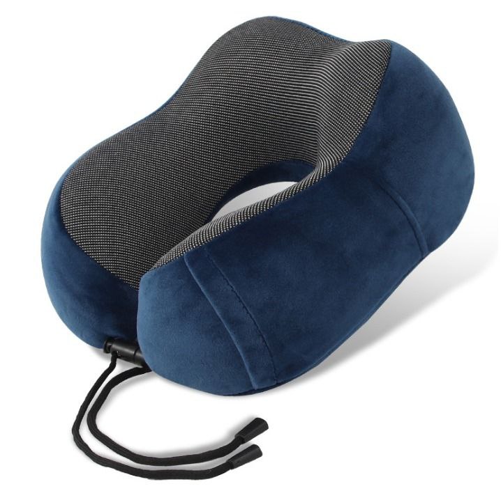 Sereniya Memory Foam Travel Neck Pillow for Airplane and Travel Comfort