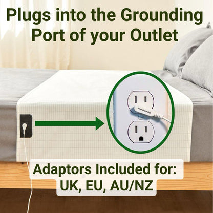 Grounding Bed Sheet for Sleep by Sereniya