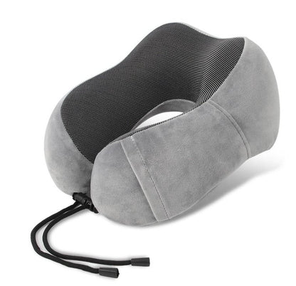 Sereniya Memory Foam Travel Neck Pillow for Airplane and Travel Comfort