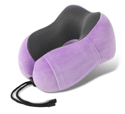 Sereniya Memory Foam Travel Neck Pillow for Airplane and Travel Comfort