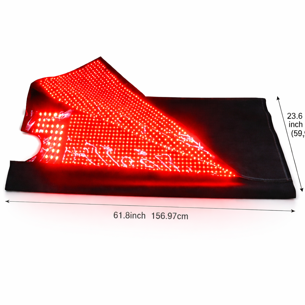 Full Body Red Light Therapy Mat — 2320 LEDs Dual 660nm & 850nm Infrared Home Wellness Mat by Sereniya