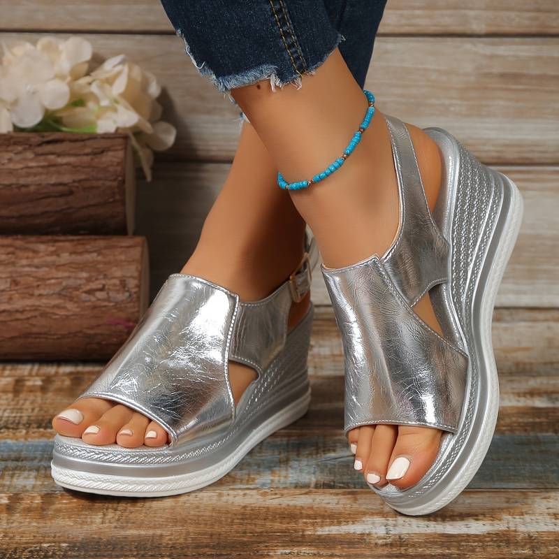 Womens Wide Fit Adjustable Comfort Sandals by Sereniya