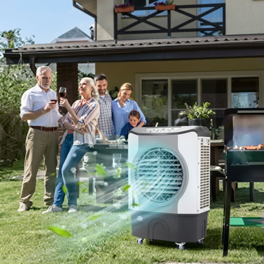 Industrial Windowless Portable Air Conditioner Evaporative Air Cooler for Large Rooms Garage Warehouse Workshop Cooling by Sereniya