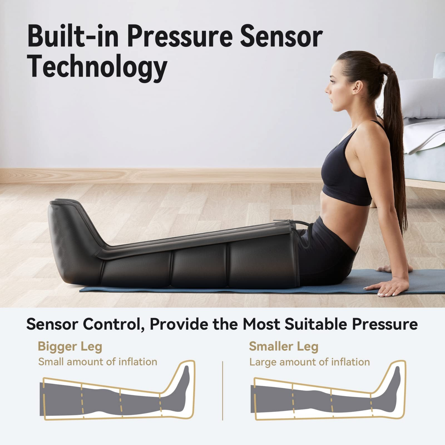 Air Compression Leg Massage Boots — Portable Foot & Leg Massager for At-Home Circulation by Sereniya