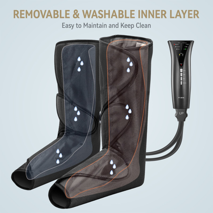 Foot & Calf Compression Massager with Heat — At-Home Circulation Massage Device by Sereniya