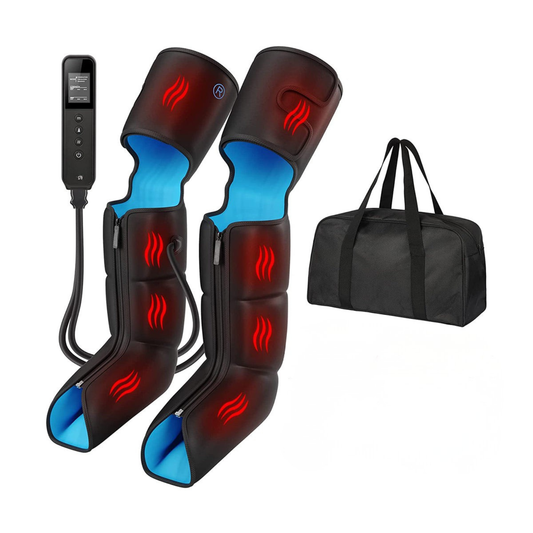 Full Leg Compression Massager with Heat — Premium Air Compression Leg Massage Device by Sereniya