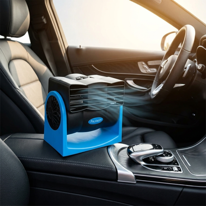 Portable Car Air Conditioner 12V 24V Bladeless Cooling Fan for Truck Van Vehicle Travel Air Cooler by Sereniya