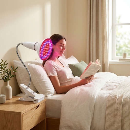 LED Red & Blue Light Skin Care Device — 200 LED Beauty Lamp for At-Home Face Care by Sereniya