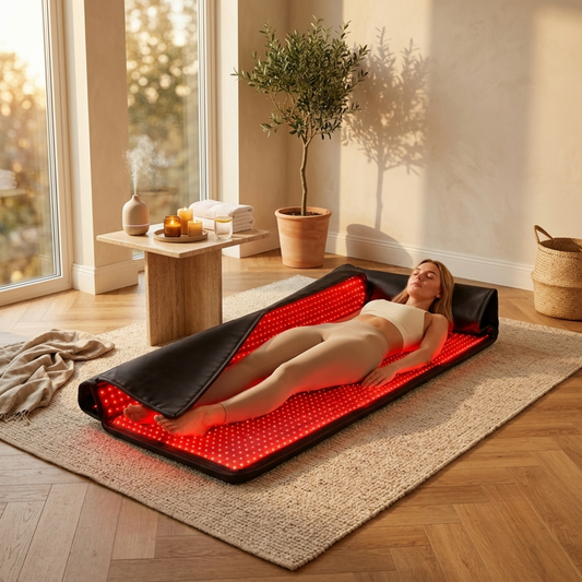 Full Body Red Light Therapy Mat — 2320 LEDs Dual 660nm & 850nm Infrared Home Wellness Mat by Sereniya