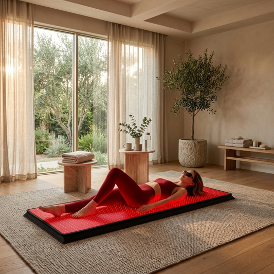 Full Body Red Light Therapy Mat Pro — 945 LED 660nm Red & 850nm Near Infrared Recovery Mat by Sereniya