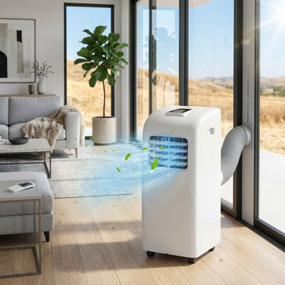8000 BTU Portable Air Conditioner with Dehumidifier — Quiet Home Cooling Unit with Remote Control by Sereniya