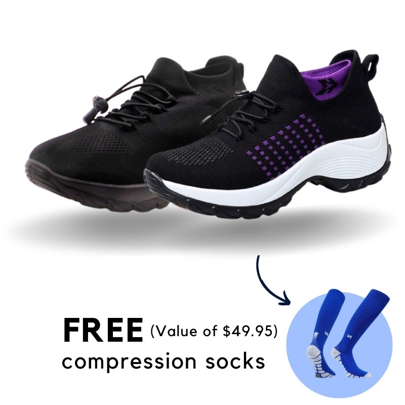Slip Resistant Wide Fit Professional Comfort Shoes by Sereniya
