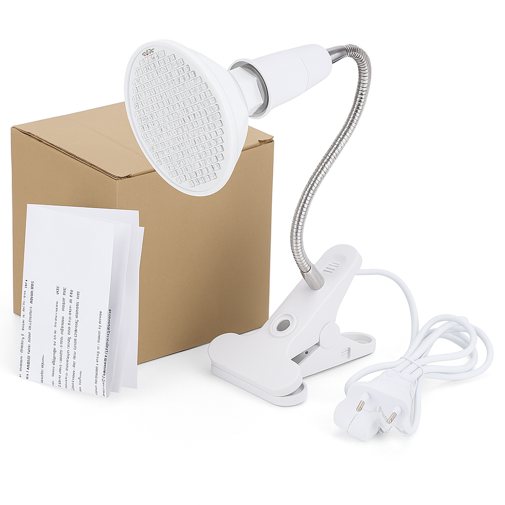 LED Red & Blue Light Skin Care Device — 200 LED Beauty Lamp for At-Home Face Care by Sereniya