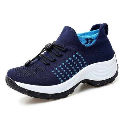 Womens Wide Fit Comfort Shoe Bundle with Free Compression Socks by Sereniya