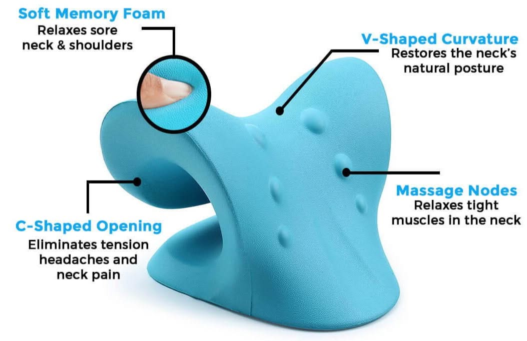 Sereniya Neck Support Pillow for Relaxation & Stretching